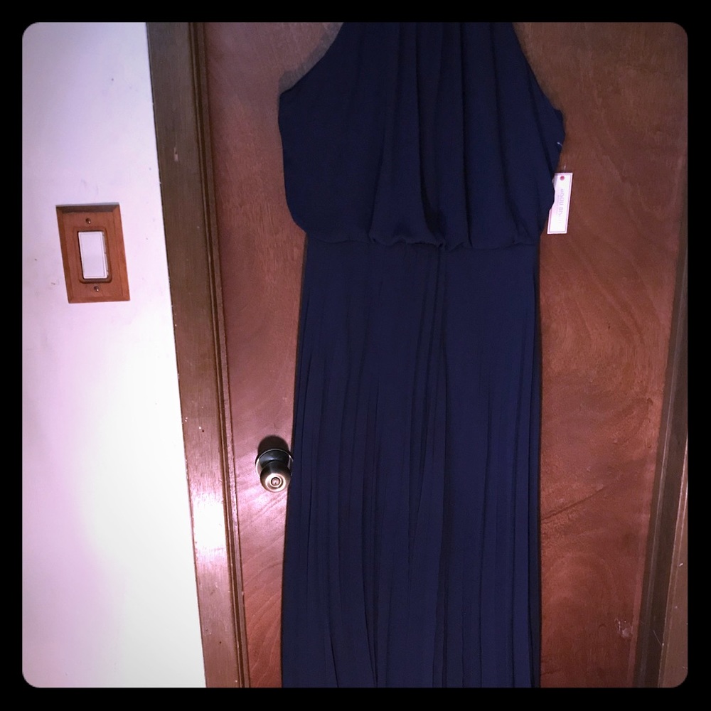 Bisou Bisou Navy Blue Long Dress - Size 10